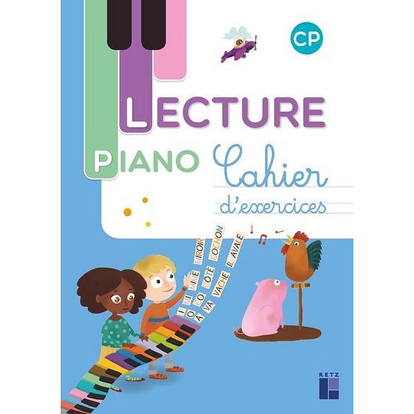 Pré-scolaire et primaire | RETZ | METHODE DE LECTURE PIANO CP - CAHIER D'EXERCICES1