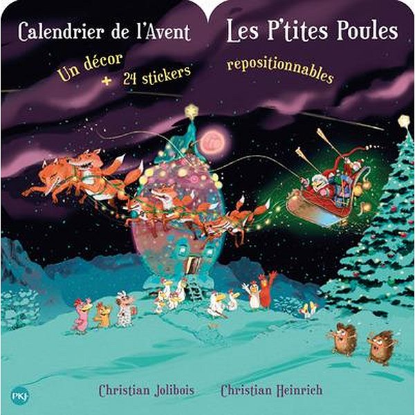 Papeterie dérivée d'une oeuvre | POCKET JEUNESSE | CALENDRIER DE L'AVENT LES P'TITES POULES1