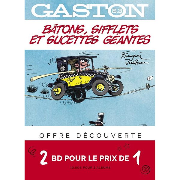BD Humoristique | DUPUIS | BI-PACK T3 + T2 (OFFERT) GASTON HORS-SERIE / EDITION SPECIALE1