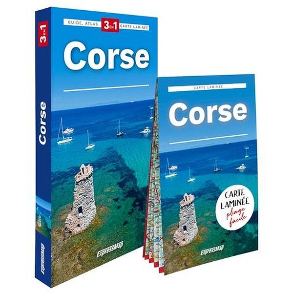 Guides de tourisme | EXPRESSMAP | CORSE (GUIDE 3EN1)1