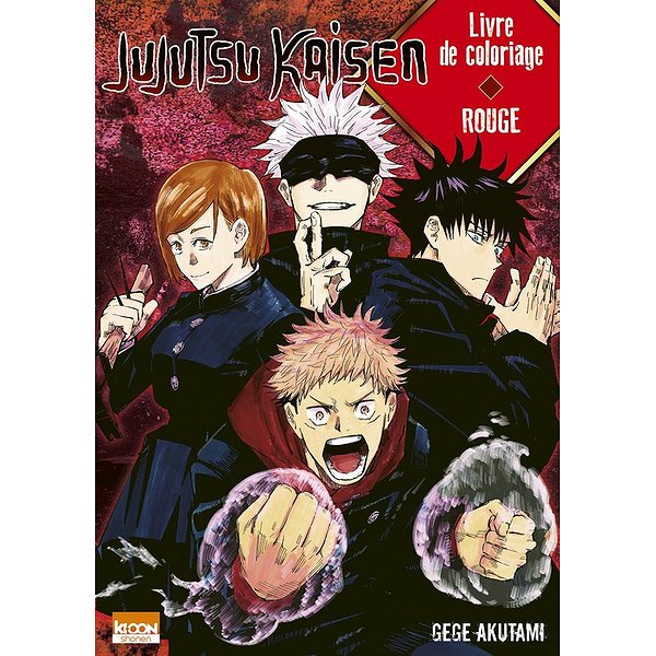 Coloriage, dessin | KI-OON | JUJUTSU KAISEN - LIVRE DE COLORIAGE ROUGE1