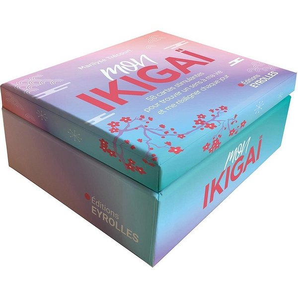 Développement personnel | EYROLLES | MON IKIGAI - 58 CARTES STIMULANTES POUR TROUVER UN SENS A MA VIE ET ME REALIGNER CHAQUE JOUR1