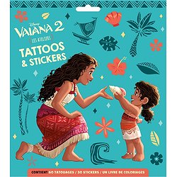 VAIANA 2 - POCHETTE PLATE - TATTOOS ET STICKERS - DISNEY
