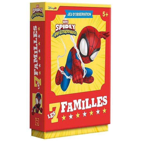 Livres objets, livre jouet | DISNEY HACHETTE | SPIDEY ET SES AMIS EXTRAORDINAIRES - JEU DE CARTES - 7 FAMILLES -MARVEL1