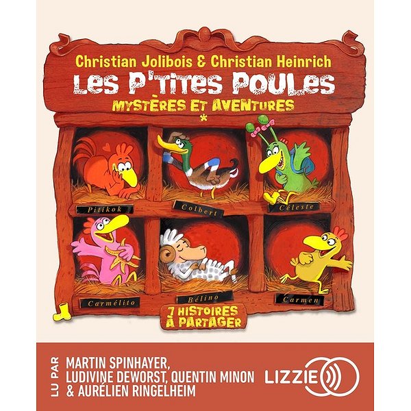 Albums | LIZZIE | LES P'TITES POULES : MYSTERES ET AVENTURES - AUDIO1