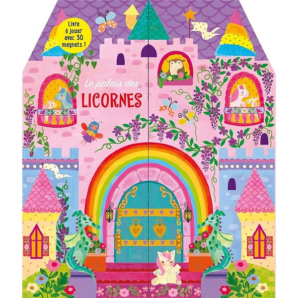 Livres objets, livre jouet | BALLON | LIVRE MAGNETIQUE : LE PALAIS DES LICORNES1
