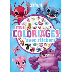 STITCH - MES COLORIAGES AVEC STICKERS - STITCH ET ALIENS - DISNEY