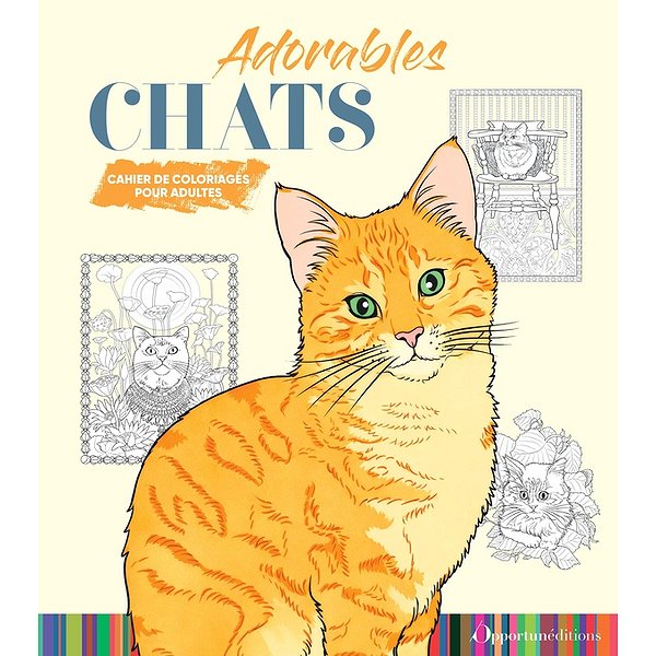 Loisirs créatifs | OPPORTUN | CAHIER DE COLORIAGE CHATS - ADORABLES CHATS1