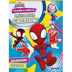 MARVEL SPIDEY ET SES AMIS EXTRAORDINAIRES - COLORIE & HABILLE - PRETS POUR L'ACTION ! - COLORIAGES -