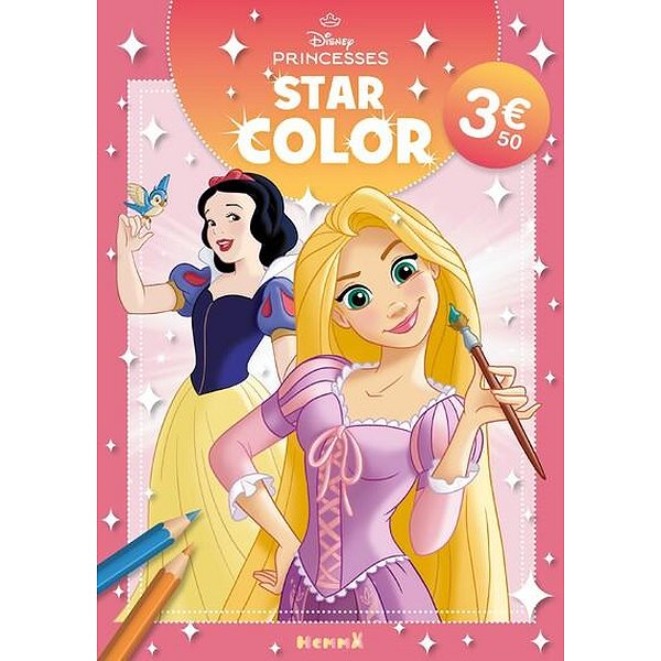 Coloriage, dessin | HEMMA | DISNEY PRINCESSES - STAR COLOR (RAIPONCE ET BLANCHE-NEIGE)1