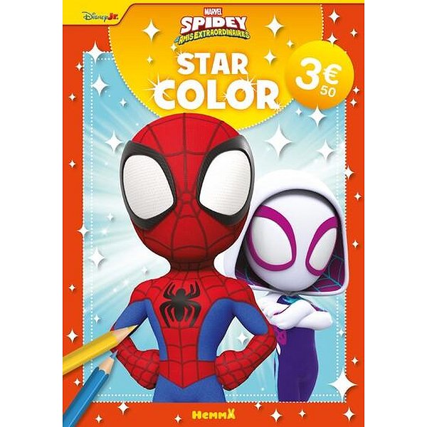 Coloriage, dessin | HEMMA | MARVEL SPIDEY ET SES AMIS EXTRAORDINAIRES - STAR COLOR (SPIDEY ET GHOST-SPIDER)1