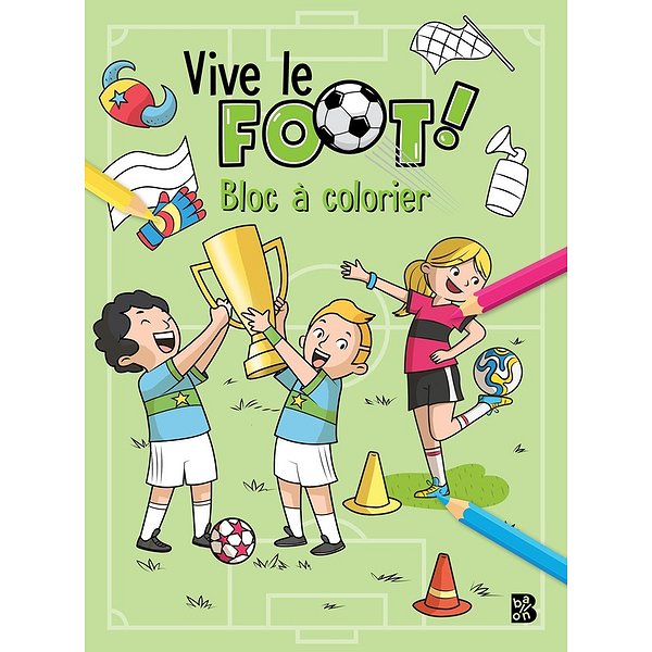 Coloriage, dessin | BALLON | VIVE LE FOOT - BLOC A COLORIER1