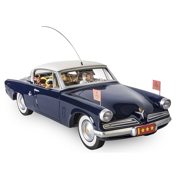 Figurines en résine | AROUTCHEFF | SPIROU ET FANTASIO - LE DICTATEUR ET LES CHAMPIGNONS STUDEBAKER COMMANDER STARLINER 19531